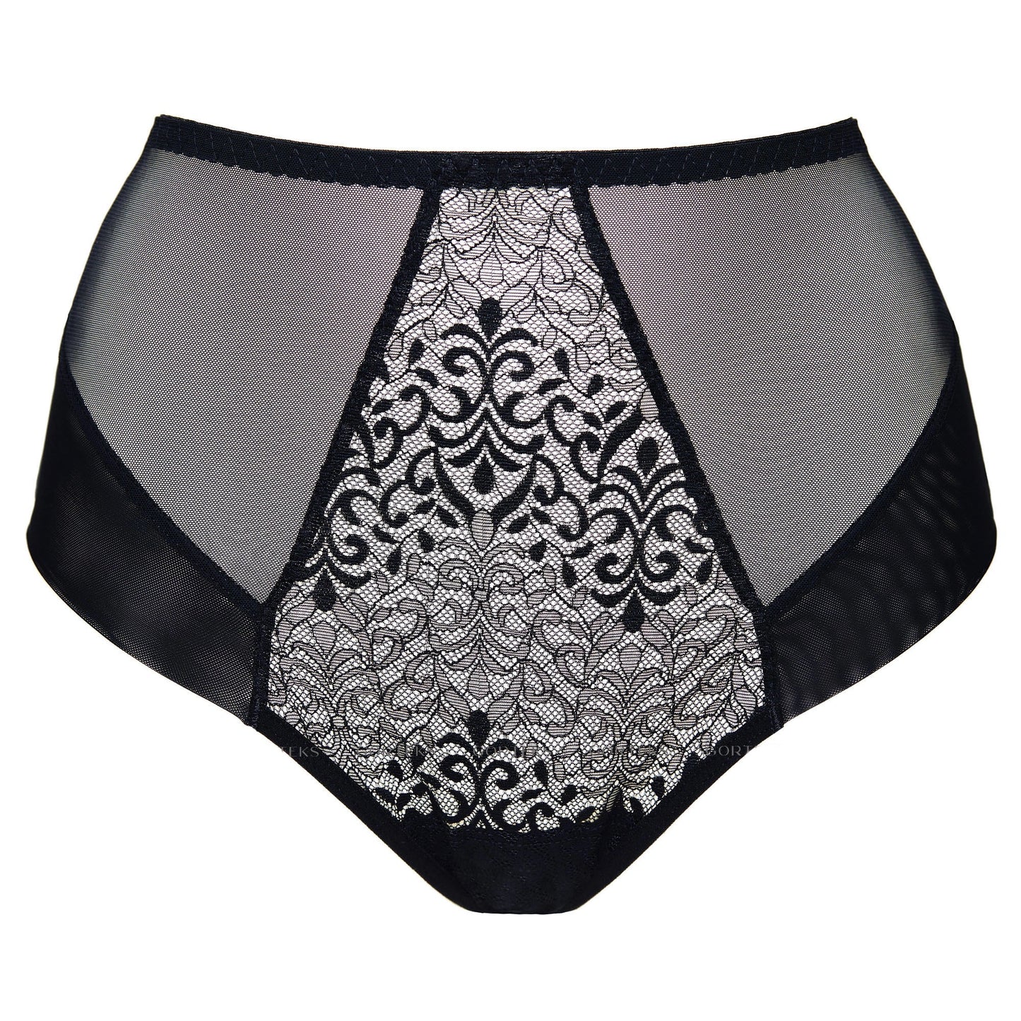 Sheer High Waist Full Brief Panty Gorteks Gabi-7