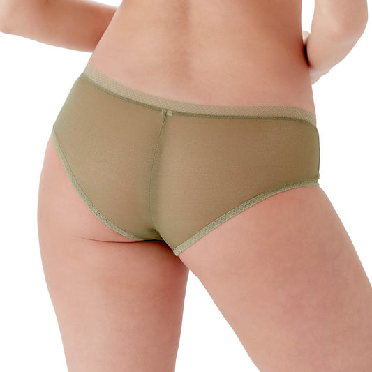 Gossard Glossies Sage Sheer See Through Shorts Panty-1