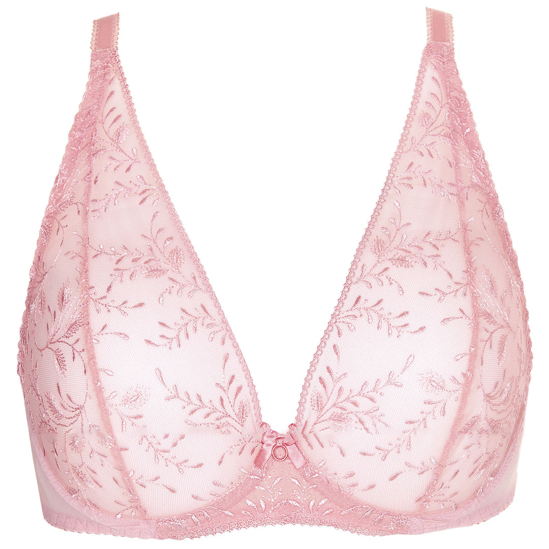 Sheer Mesh Embroidered Triangle Bra Gorteks Harmony-6