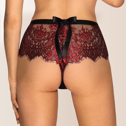 Sheer Seductive Lace Shorties Panty Obsessive Redessia-1