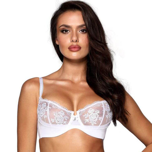Bridal Sheer Balconette Bra Axami Josephine-0