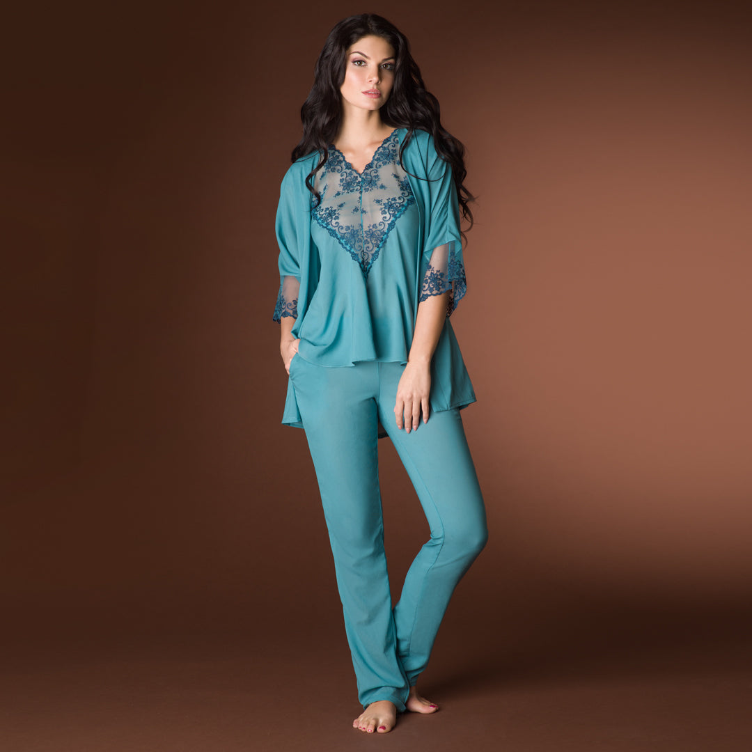 Sheer Lace Pajama Top Vova Lingerie Cosima-3