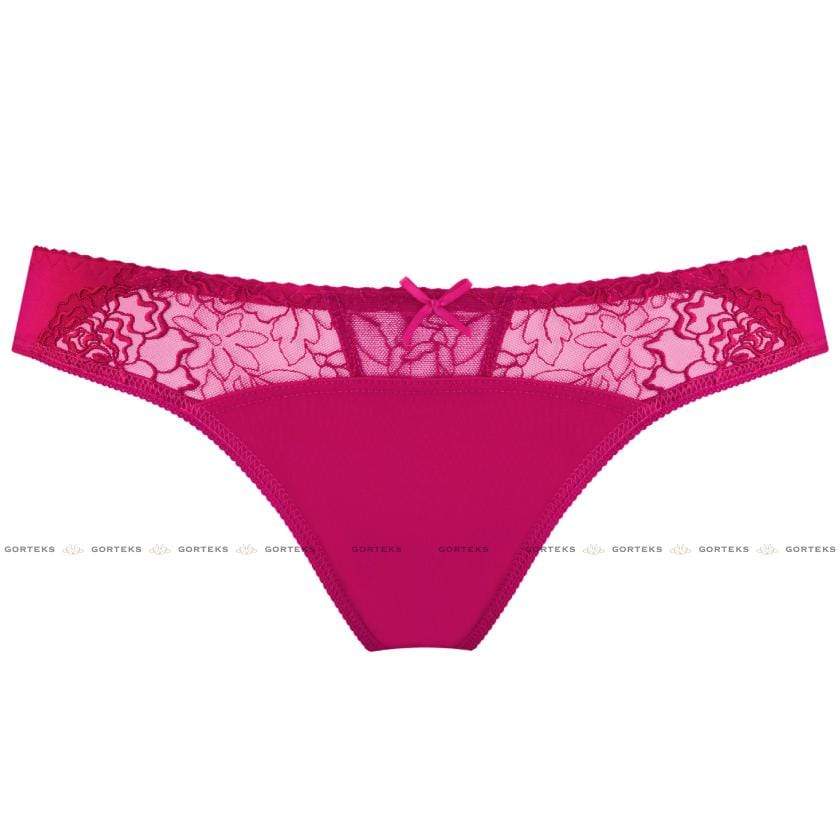 Semi Sheer Low Rise Bikini Panty Gorteks Pamela Pink-4