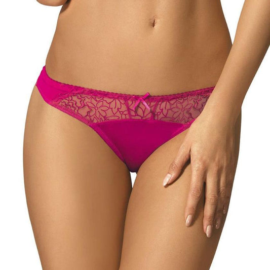 Semi Sheer Low Rise Bikini Panty Gorteks Pamela Pink-0