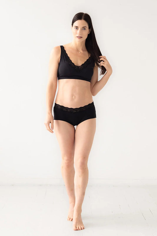 Salua Bikini Panty with Lace Edge