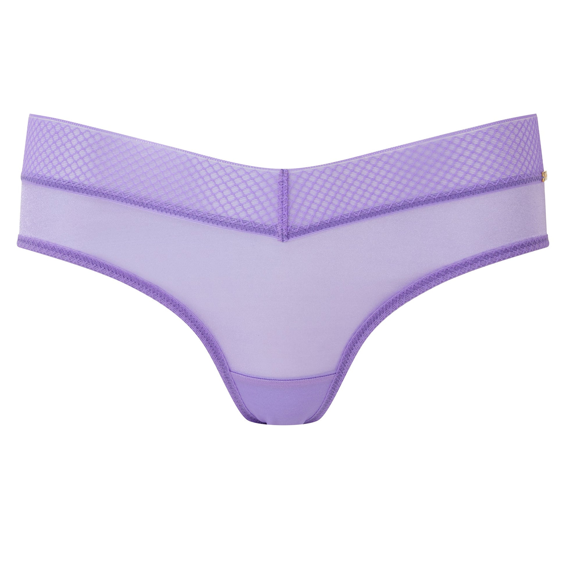 Gossard Glossies Violet Sheer Mesh Cheeky Short Panty-5