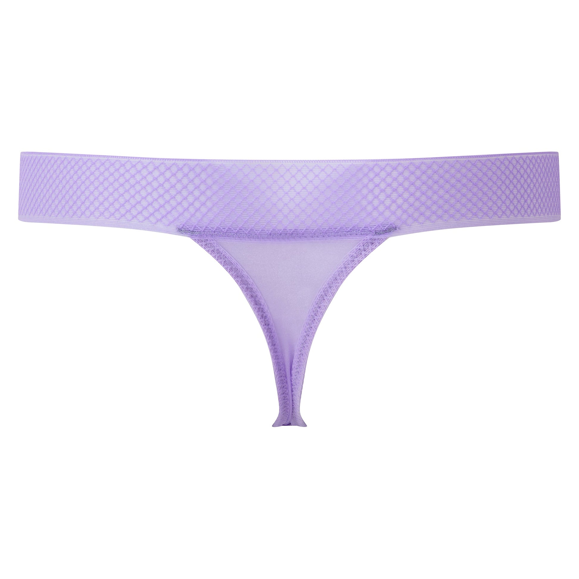 Gossard Glossies Violet Sheer Mesh Tanga Thong Panty-6