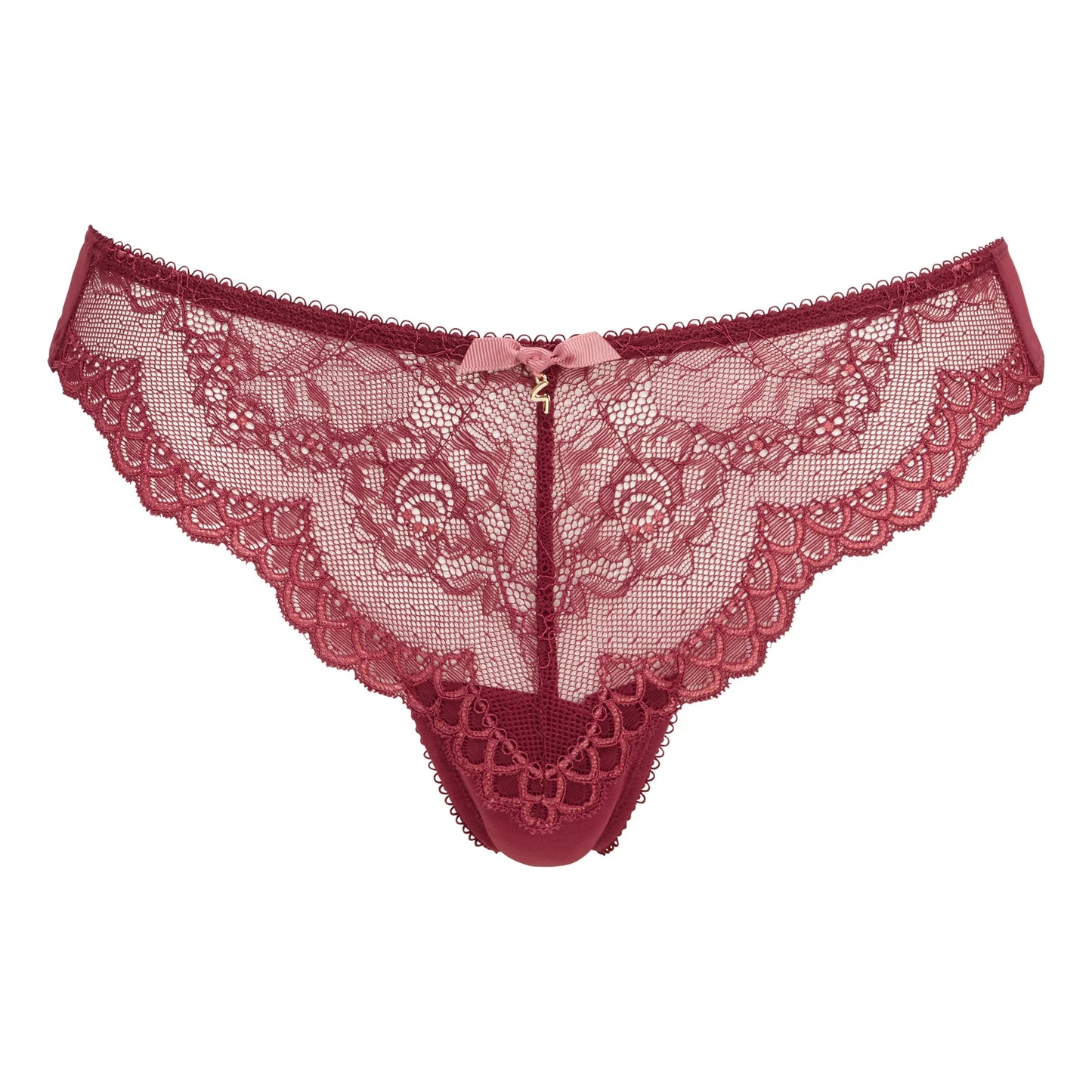 Gossard Superboost Lace Thong Panty Cranberry/Raspberry Sorbet-2