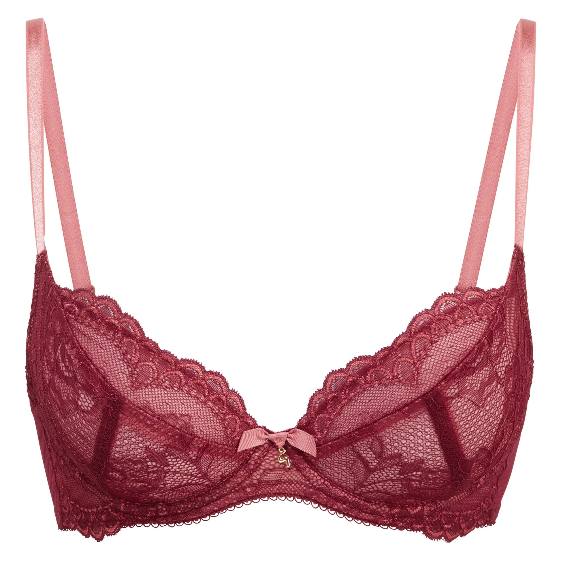 Gossard Superboost Lace Plunge Bra Cranberry/Raspberry Sorbet-2