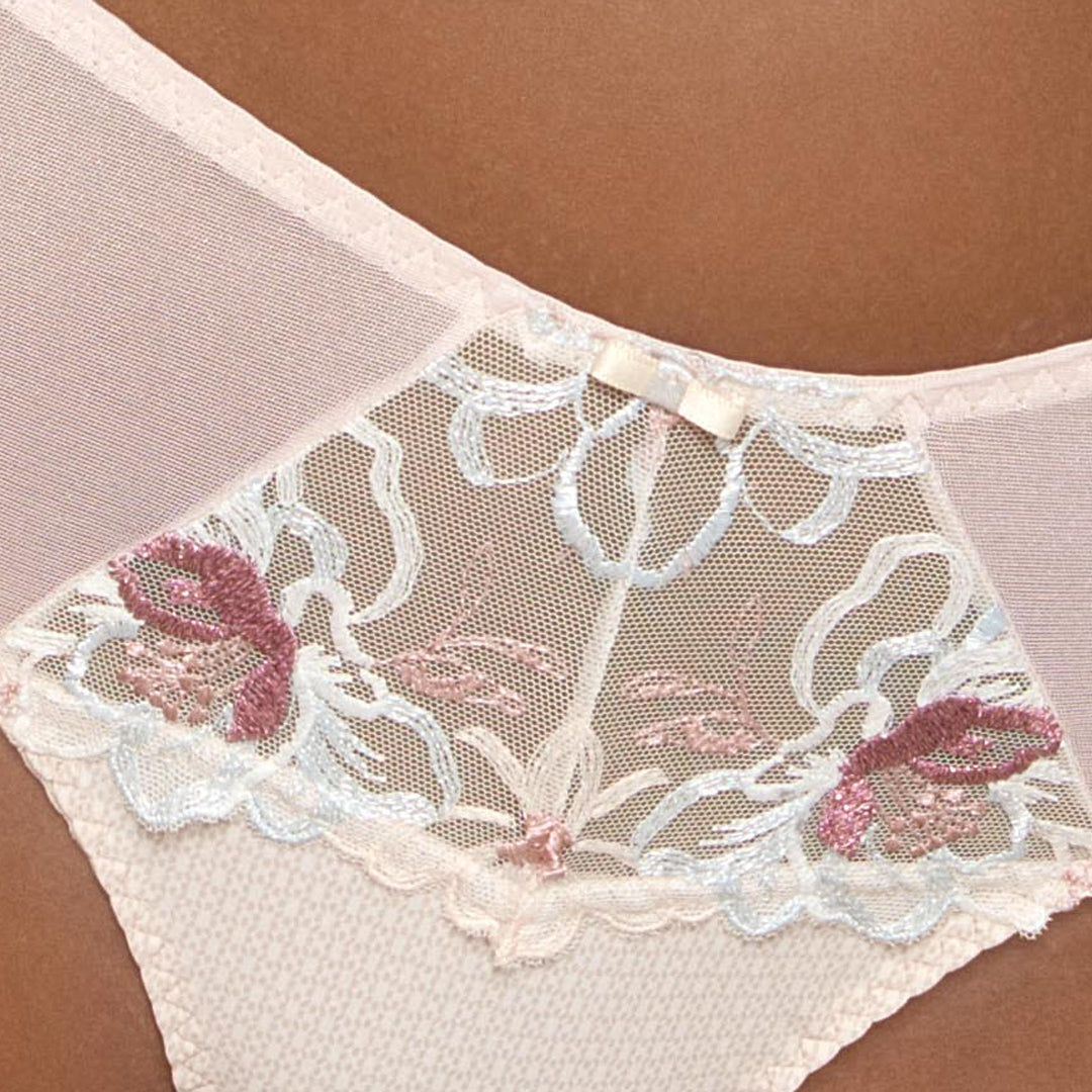 Soft Mesh Thong Panty Bisquit-2