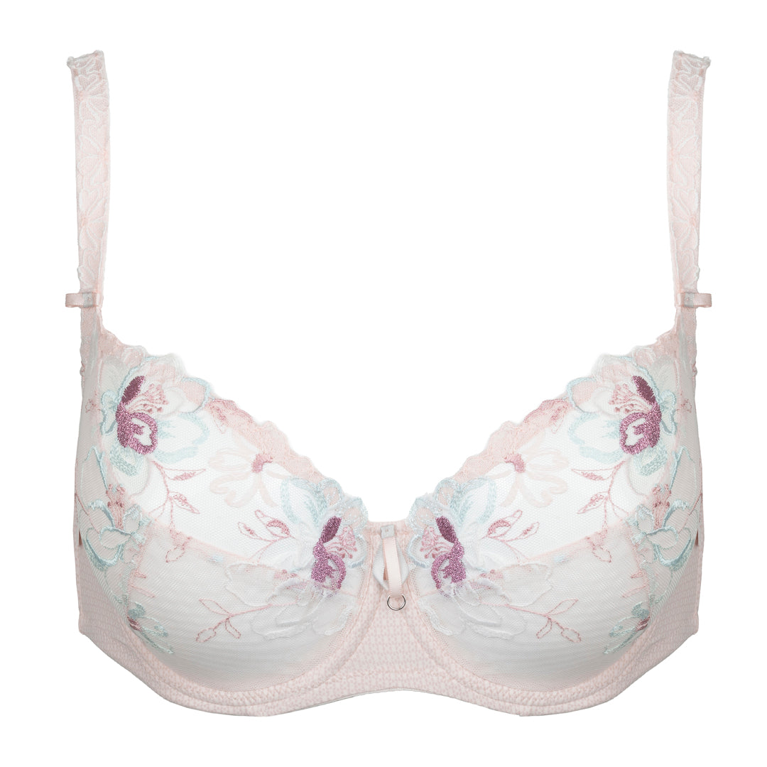 Soft Embroidered Three-Part Cup Bra Bisquit-5