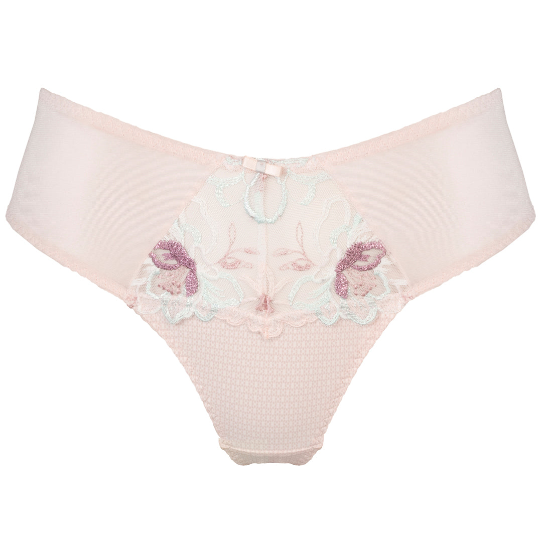 Soft Mesh Thong Panty Bisquit-5