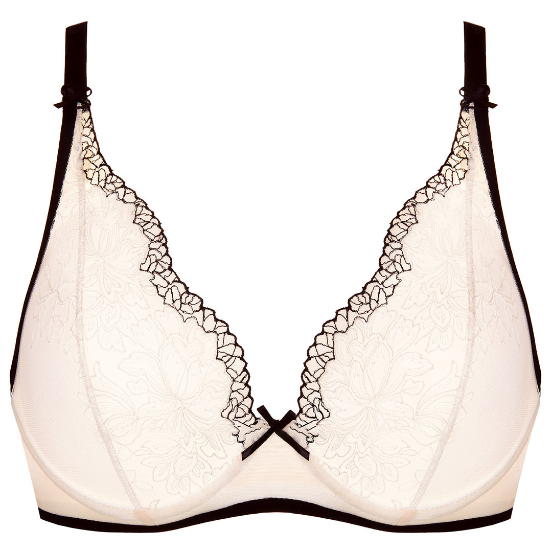 Sheer Soft Cup Plunge Bra Gorteks Dione-6