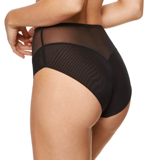 Sheer High Waist Full Brief Panty Gorteks Gabi