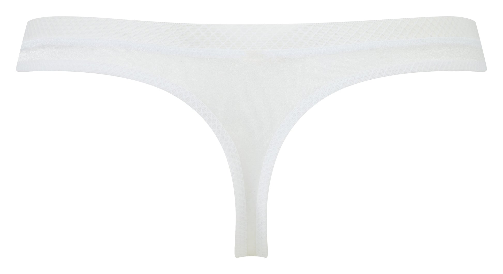 Sheer See Through Thong Panty Gossard Glossies White-3