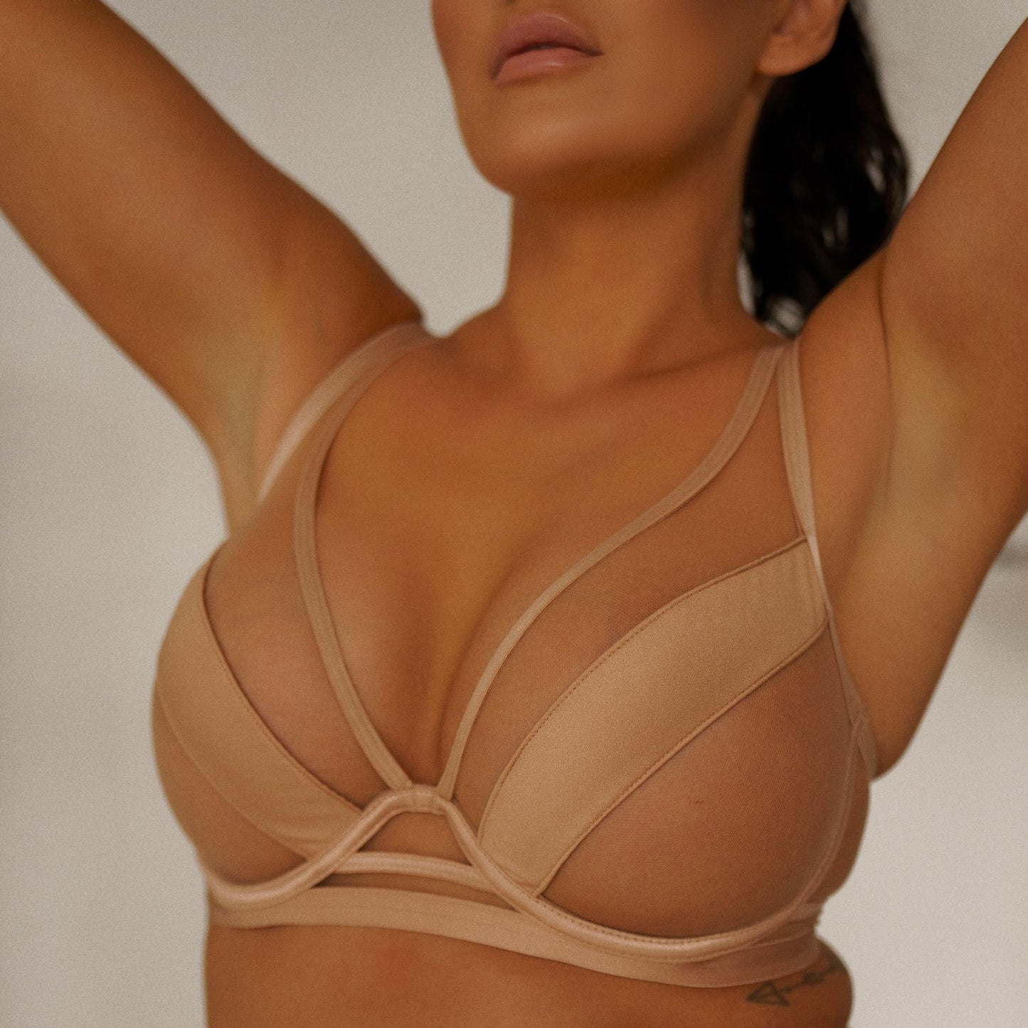 Soft Demi Cup Bra Kinga Lou Nude-4