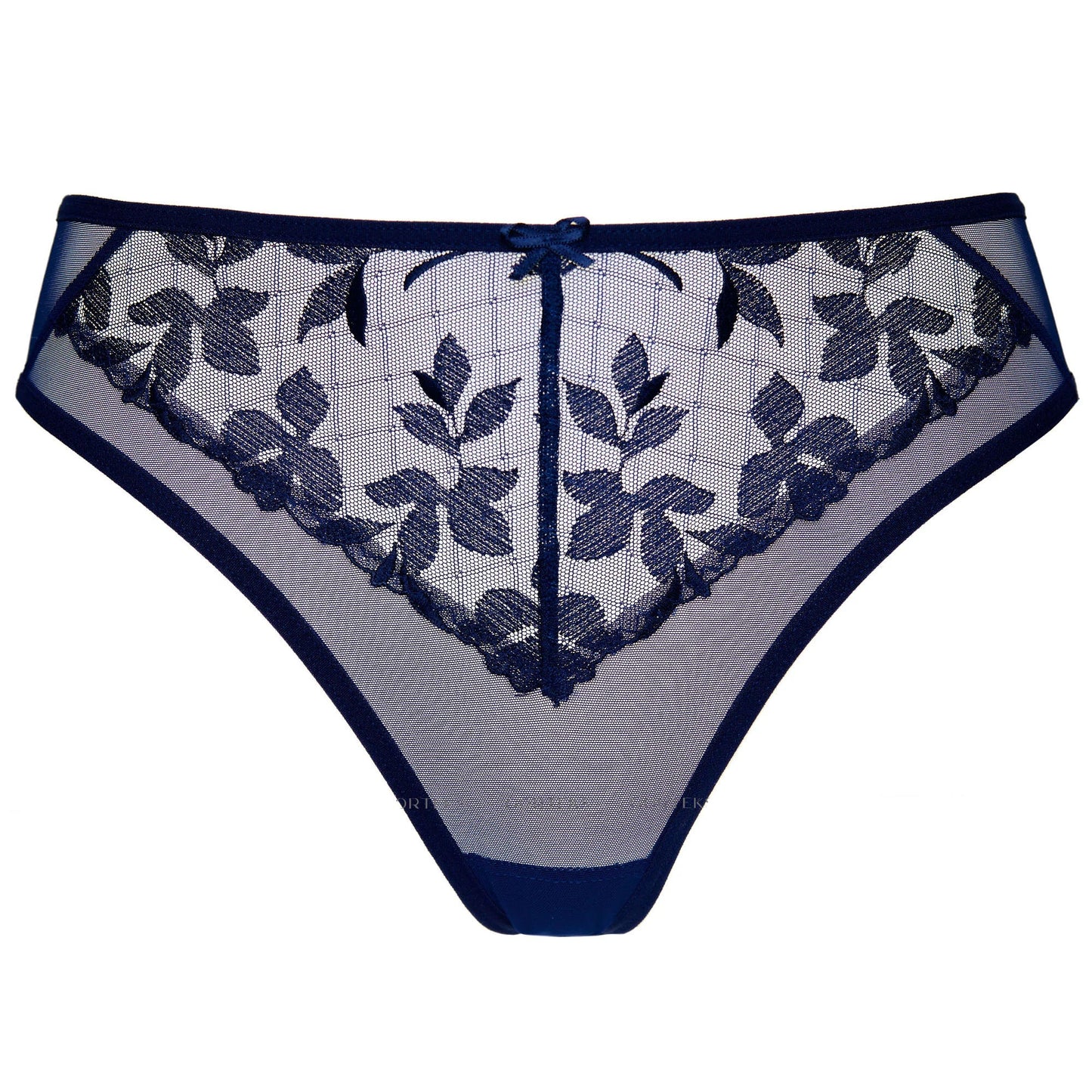 Sheer Floral Embroidery Thong Gorteks Mona-4