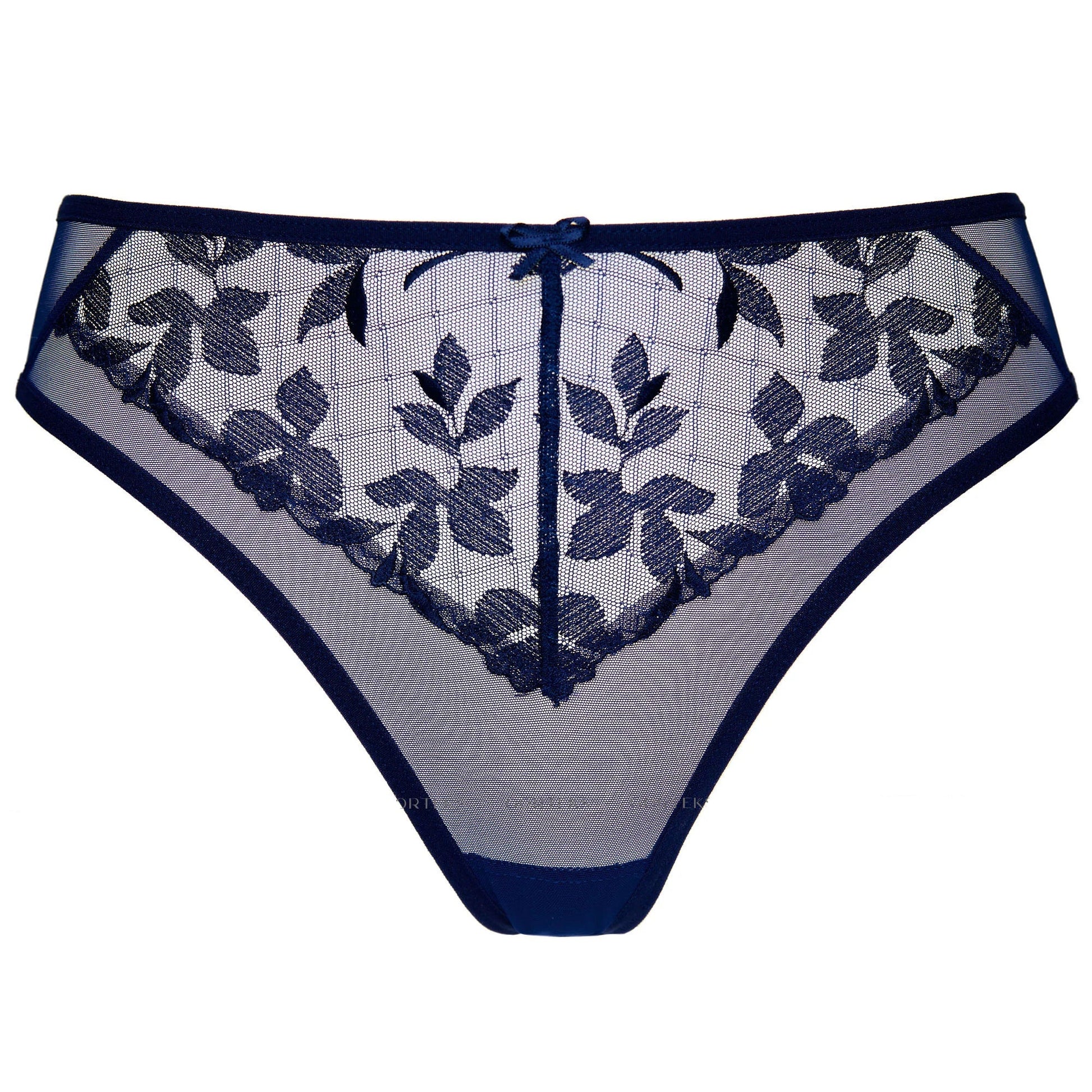 Sheer Floral Embroidery Thong Gorteks Mona-4