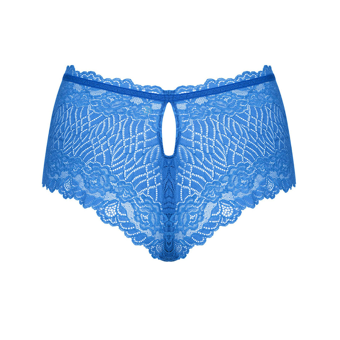 Seductive Lace Peek-A-Boo Shorties Panty Obsessive Bluellia-5