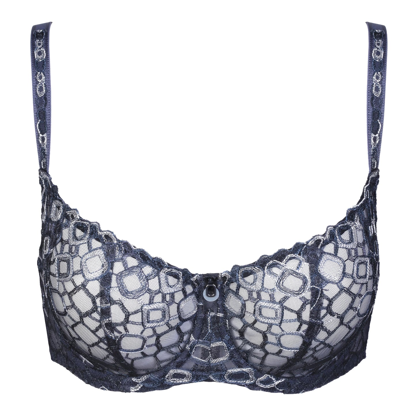 Sheer Embroidery Balconette Bra Sharon-2