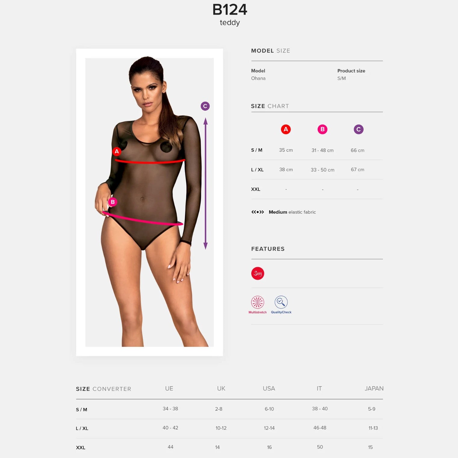 Sheer Bodysuit Obsessive Senia-4