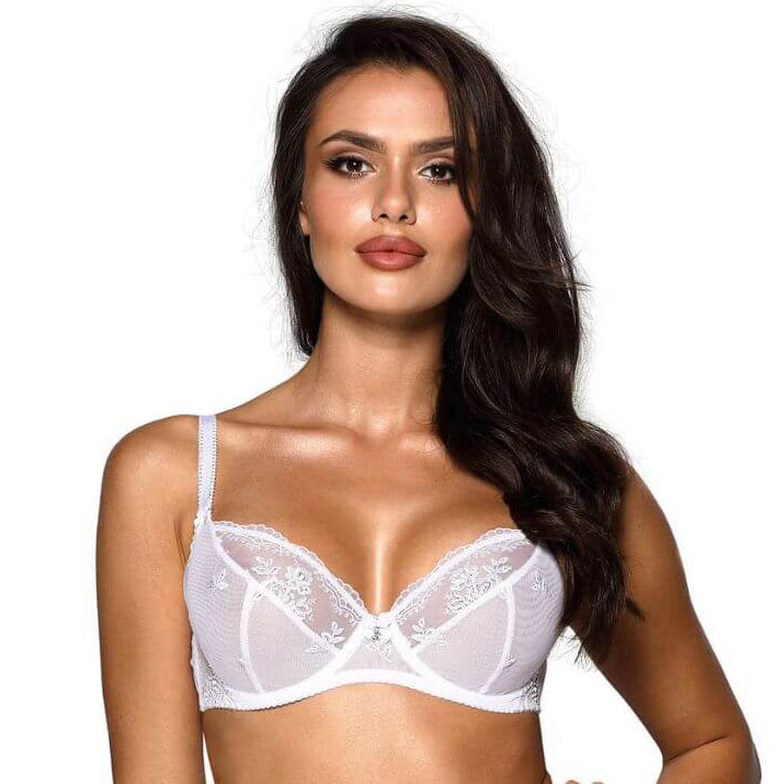 Bridal Sheer 3-Part Cup Bra Axami Josephine-1