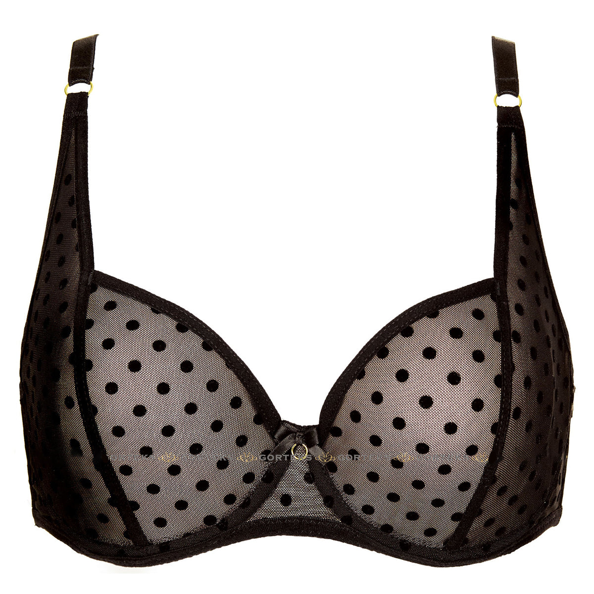 Sheer Mesh Demi Cup Bra Gorteks Thalia