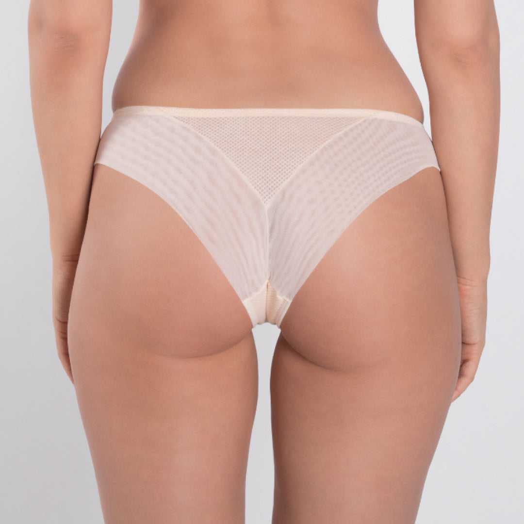 Sheer Mesh Tulle Embroidered Tanga Panty Valeria